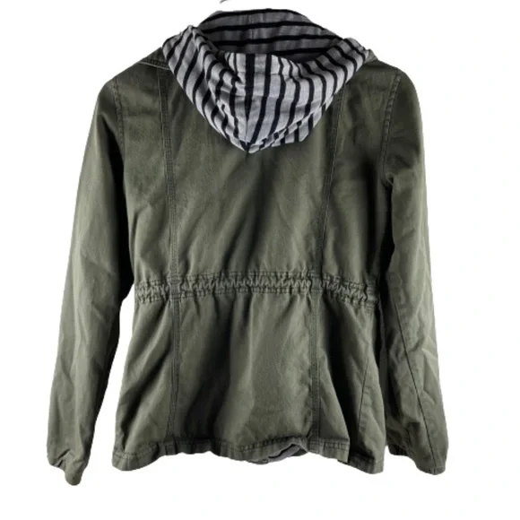 Women’s Roxy Green Hooded Jacket Size XS! - Picture 2 of 6